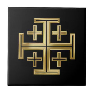 Christian cross tile