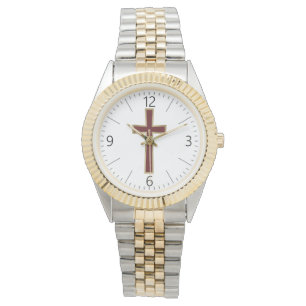 Christian cross watch