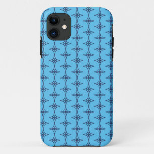 Christian Cross with Blue Ornament iPhone 11 Case