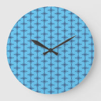 Christian Cross with Blue Ornament