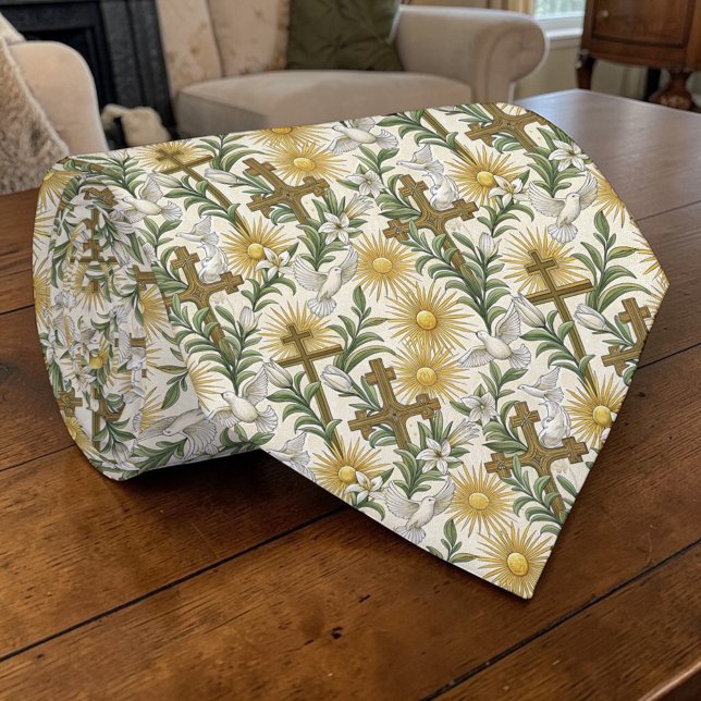 Christian Crosses Custom Necktie (Creator Uploaded)