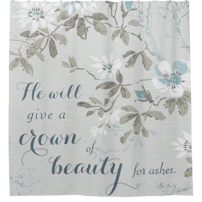 Christian Crown of Beauty Blue Floral (Front)