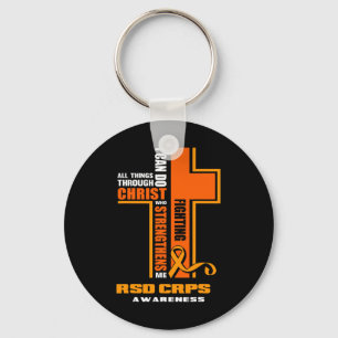 Christian Crps Warrior Fighter Rsd Crps Awareness Keychain