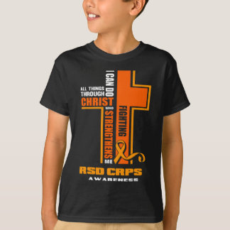Christian Crps Warrior Fighter Rsd Crps Awareness  T-Shirt