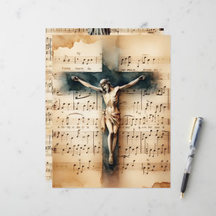 Christian Crucifix Vintage papier à scandale