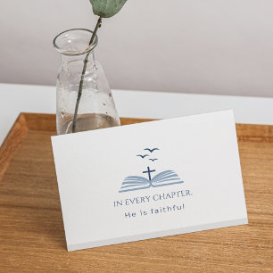 Christian Custom Message Scripture Inspirational Thank You Card