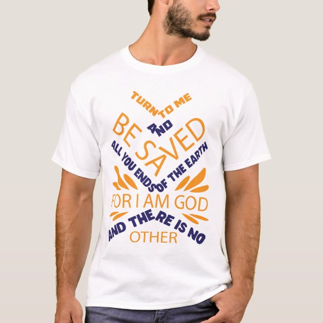 christian custom typography t shirt design (Front)