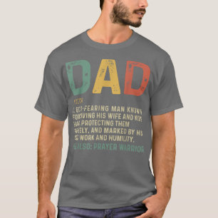 Christian Dad Definition Fathers Day DAD T-Shirt