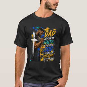 Christian Dad Man of Faith African American T-Shirt