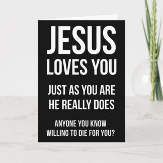 Christian Dad Saved Redeemed Forgiven Faith Christ Card