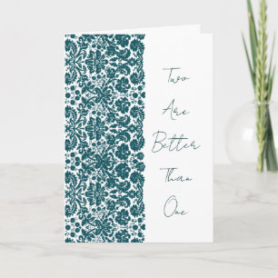 Christian Damask Wedding Invitation Two Are Better