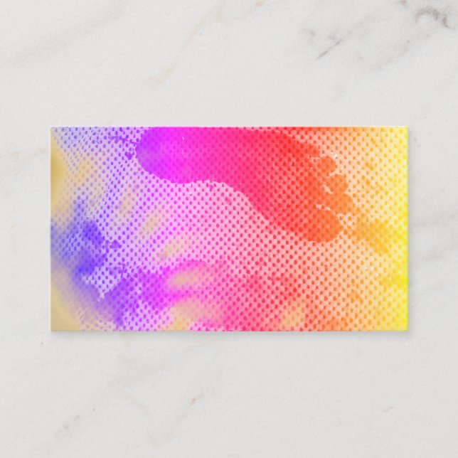 Christian Dance Empreinte Pieds Cartes de visite (Devant)