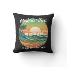 Christian Decorative Pillow Sun Beach Outdoor