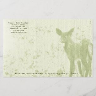 Christian Deer Pants pour la papeterie de l'eau