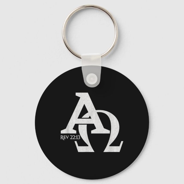 Christian Design - Alpha And Omega The Greek Lette Keychain (Front)
