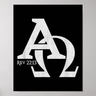 Christian Design - Alpha And Omega The Greek Lette Poster