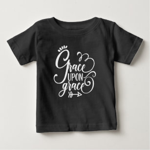 Christian Design Grace Upon Grace Baby T-Shirt