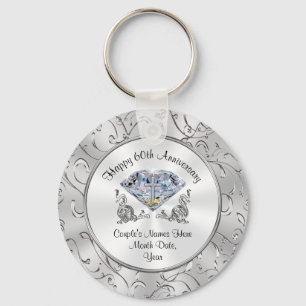 Christian Diamond 60th Anniversary Party Favours Keychain