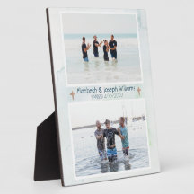 Christian Double Baptism Ocean Blue