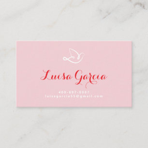Christian Dove Logo   Holy Spirit Faith Design Business Card