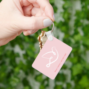 Christian Dove Logo Holy Spirit Faith Design Keychain