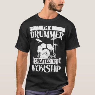 Christian Drummer Gift Idea for Drummers Who Rock T-Shirt