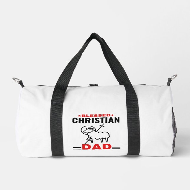 Christian Duffel Bag Gift For Dad (Front)