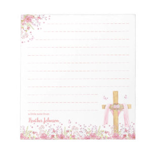 Christian Easter Cross Personalized Notepad