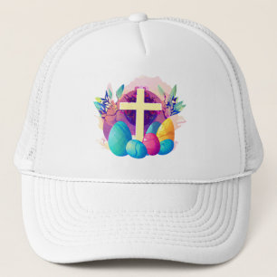 Christian Easter Cross Trucker Hat