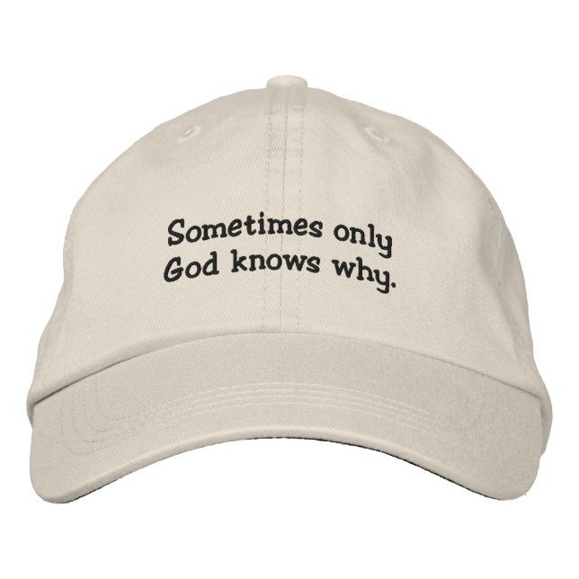 Christian Embroidered Hat (Front)