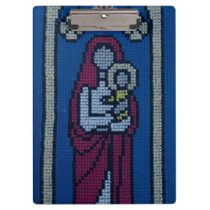 Christian embroidery clipboard
