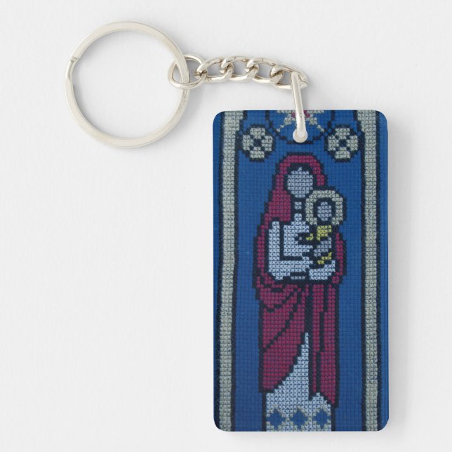 Christian embroidery keychain (Front)