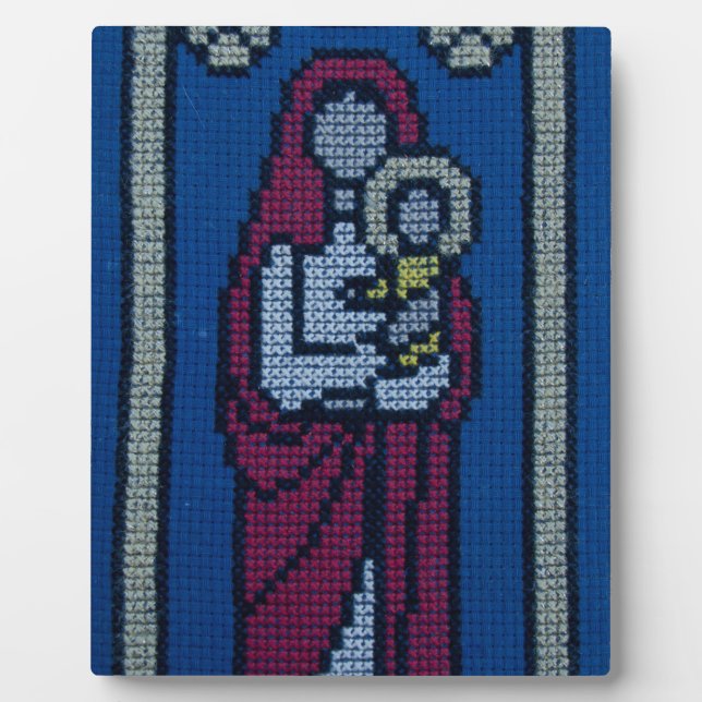 Christian embroidery plaque (Front)