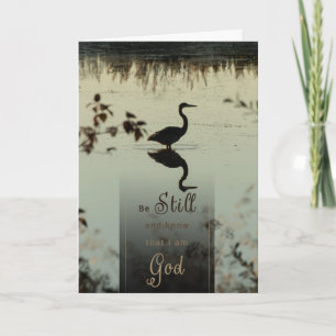 Christian Encouragement Be Still Greeting Card 