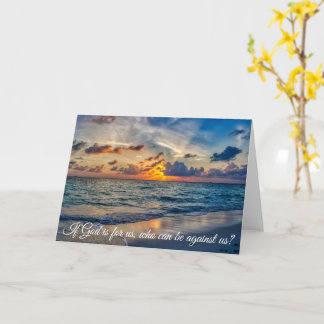 Christian Encouragement: If God is for us... Card