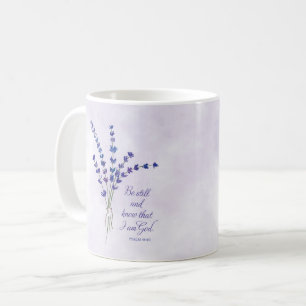 Christian Encouragement Lavender with Scripture Coffee Mug