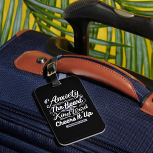 Christian Encouragement Quote – Anxiety & Kindness Luggage Tag