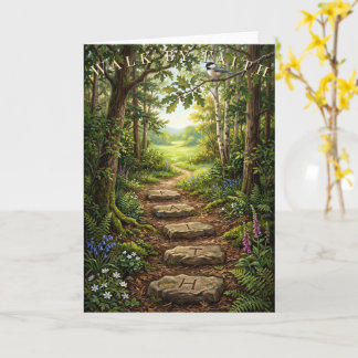 Christian Encouragement: Walk by Faith Card