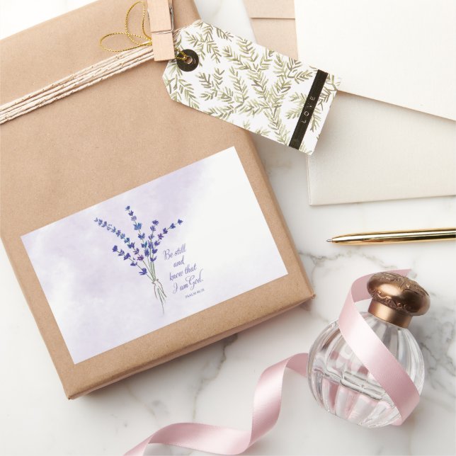 Christian Encouraging Lavender with Scripture  Sticker (Gifting)
