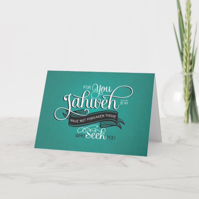 Christian Encouraging Scripture Greeting Card (Front)