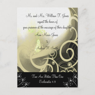 Christian Faire-part de mariage Green Cala Lily