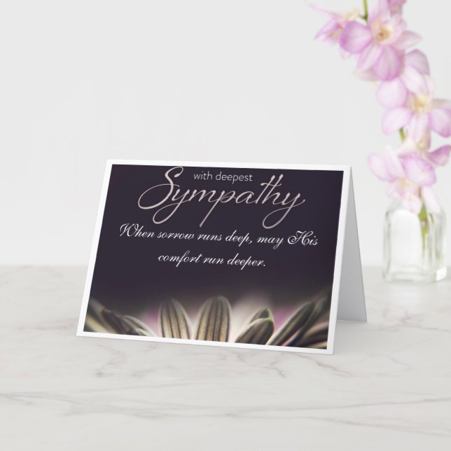 Christian-Faith Based Sympathy Card  (Orchid)