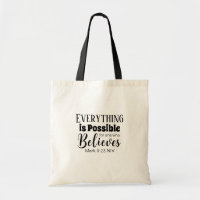 Christian Faith Bible Verse Believe Black