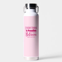 Christian Faith Bible Verse Believe Light Pink