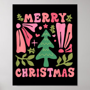 Christian Faith Boho Merry Christmas Christmas Poster