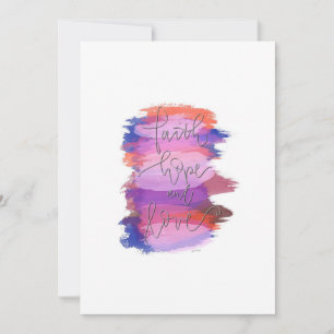 Christian faith card, inspirational greeting card