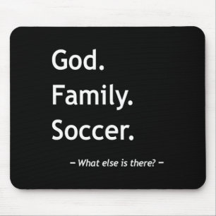 Christian Faith Christianity God Family Soccer Mouse Pad