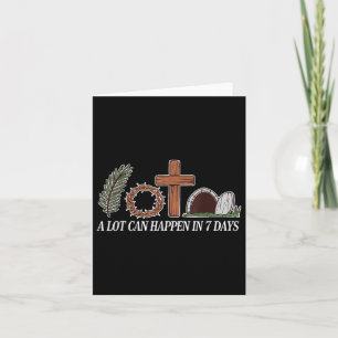 Christian Faith Happy Easter Day A Lot Can Happen Card
