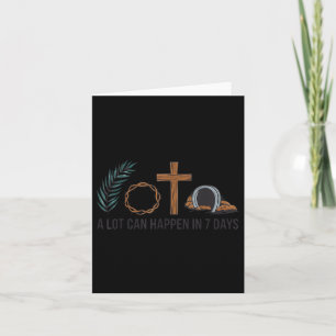 Christian Faith Happy Easter Day A Lot Can Happen Card