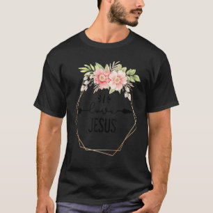 Christian Faith I love Jesus Catholic Religion T-Shirt